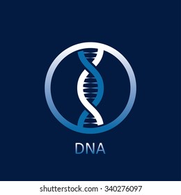dna icon. vector eps 8