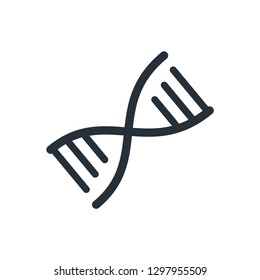DNA icon vector flat style trendy logo template