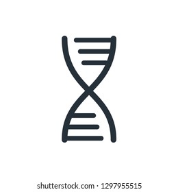 DNA icon vector flat style trendy logo template