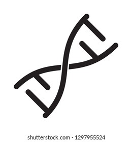 DNA icon vector flat style trendy logo template