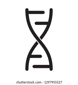 DNA icon vector flat style trendy logo template