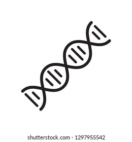 DNA icon vector flat style trendy logo template