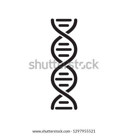 DNA icon vector flat style trendy logo template
