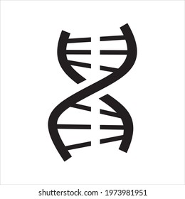 DNA icon, vector and glyph