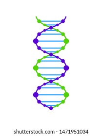 Dna icon vector. Dna vector graphic illustration.