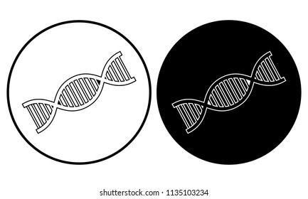 DNA icon. Vector illustration