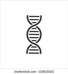 DNA icon vector. Vector illustration