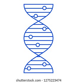 DNA icon. Vector illustration