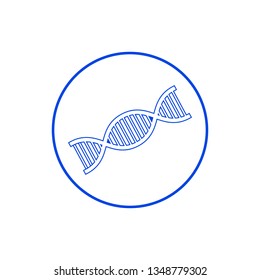 DNA icon. Vector illustration