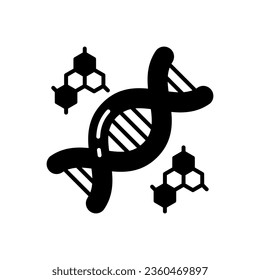 Icono de ADN en vector. Ilustración