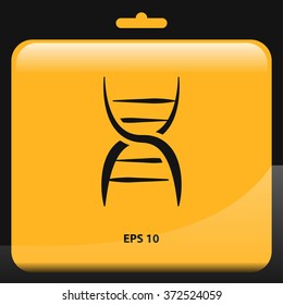 DNA icon. vector illustration