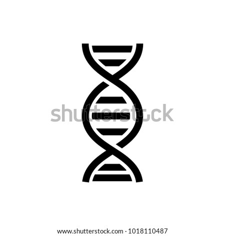 DNA icon, vector illustration