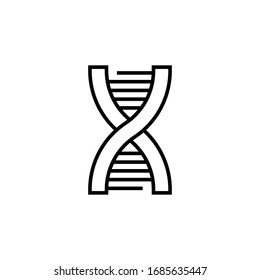 dna icon vector illustration. cell line icon