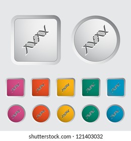 DNA icon. Vector illustration EPS.