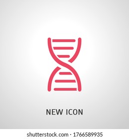 dna Icon. Vector illustration EPS 10.