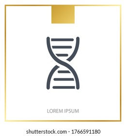 dna Icon. Vector illustration EPS 10.