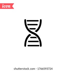 dna Icon. Vector illustration EPS 10.