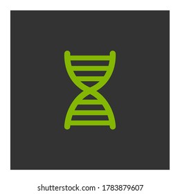 DNA-Symbol. Vektorgrafik EPS10.