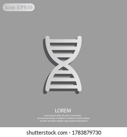 icono de dna. Ilustración del vector EPS 10.