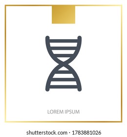 dna icon. Vector illustration EPS 10.