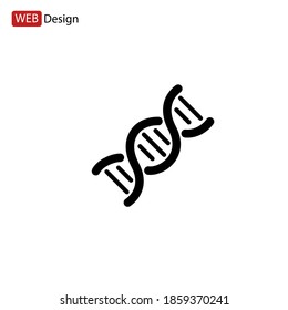 DNA icon. Vector illustration EPS 10.