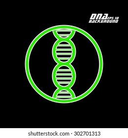 Dna icon. Vector illustration. Eps10