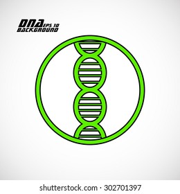 Dna icon. Vector illustration. Eps10