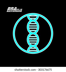 Dna icon. Vector illustration. Eps10