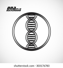 Dna icon. Vector illustration. Eps10