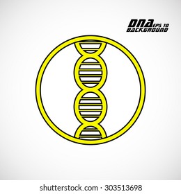 DNA icon. Vector illustration. Eps10