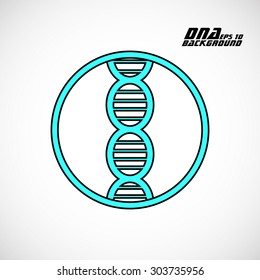 Dna icon. Vector illustration. Eps10