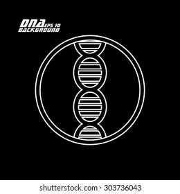 Dna icon. Vector illustration. Eps10