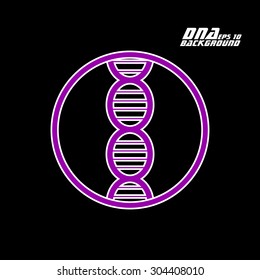 Dna icon. Vector illustration. Eps10