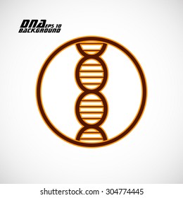 Dna icon. Vector illustration. Eps10