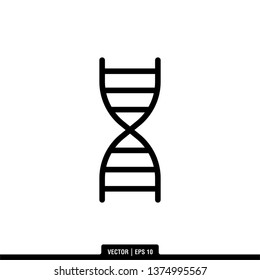 DNA Icon Vector Illustration Logo Template
