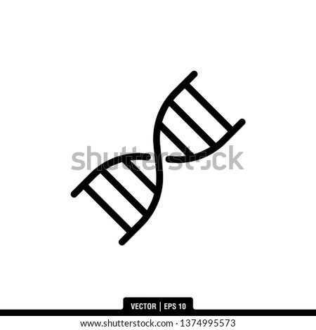 DNA Icon Vector Illustration Logo Template
