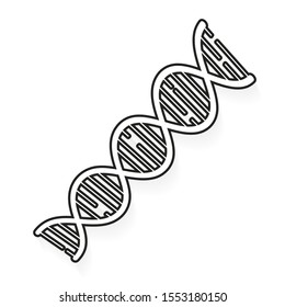 DNA icon Vector Illustration Suitable For Greeting Card, Poster Or T-shirt Printing.