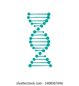 DNA icon vector illustration. DNA symbol isolated on white background