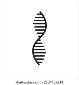 DNA ICON VECTOR ILLUSTRATION SYMBOL DESIGN