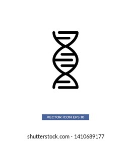 DNA icon vector illustration template