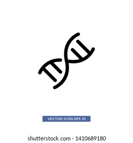 DNA icon vector illustration template