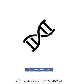 DNA icon vector illustration template