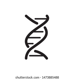DNA ICON VECTOR LOGO ILLUSTRATION