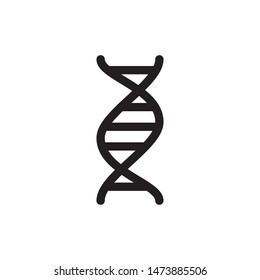 DNA ICON VECTOR LOGO ILLUSTRATION