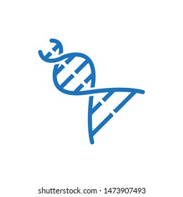 DNA ICON VECTOR LOGO ILLUSTRATION
