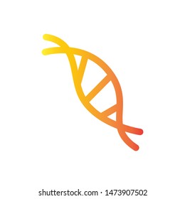DNA ICON VECTOR LOGO ILLUSTRATION