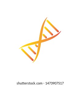 DNA ICON VECTOR LOGO ILLUSTRATION