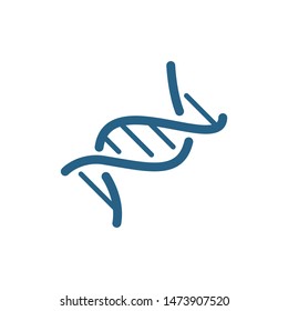 DNA ICON VECTOR LOGO ILLUSTRATION