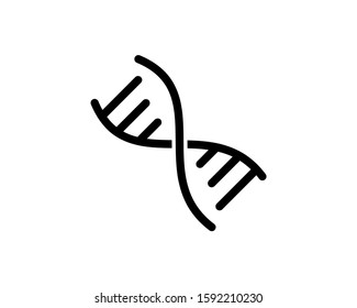 DNA Icon Vector Logo Template Illustration Design
