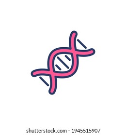 DNA icon in vector. Logotype